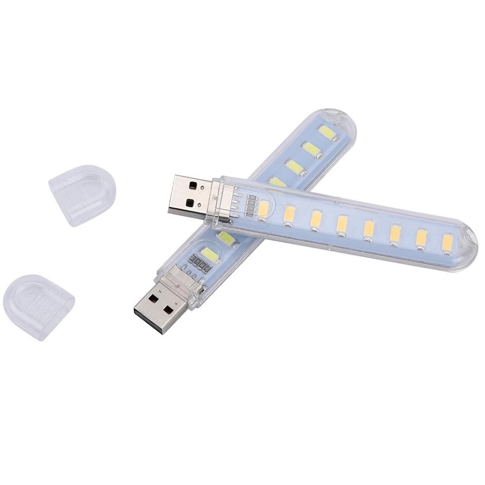 Mini USB Light 5V Power 8LEDs 3LEDs USB LED Lights Reading Book Lamp USB Night Light Book Light