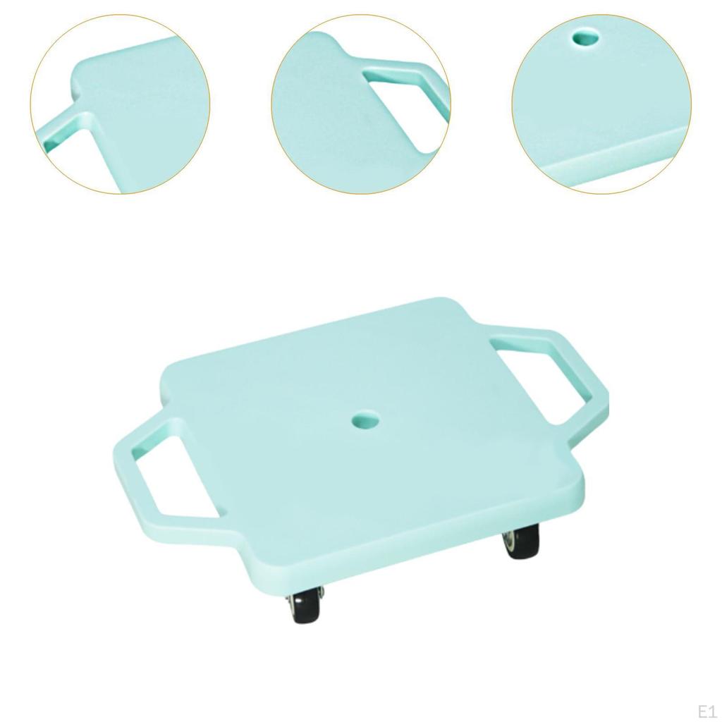 Floor Roller Board with Handles Rolls 11.2 Inch Multipurposes of Seated Scooter for Home