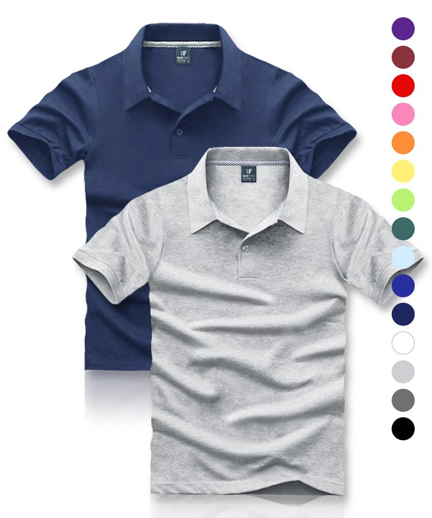 BLUEFORCE [2Pack] Bart Short Sleeve Polo Shirt (C Type)