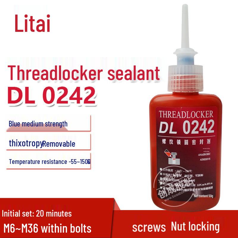 LITAI 242 Medium Strength Anaerobic Threadlocker - General Purpose Adhesive
