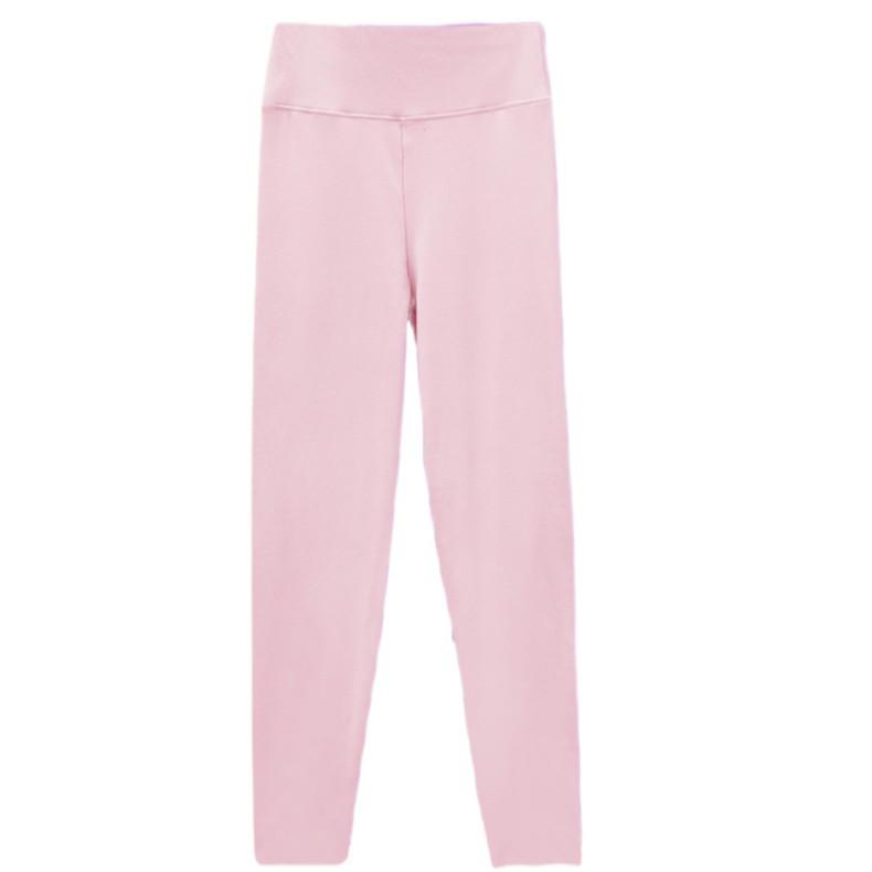 Women's High Waist Seamless Thermal Fleece-Lined Knit Leggings for Winter