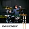 1 Pair Wood Tip Drum Sticks Set Musical Instrument 5A 7A Drumsticks Classical Maples Wood Drum Sticks for Kids and Adult