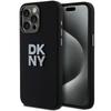 Etui Do iPhone 15 Pro Max DKNY Liquid Silicone Metal Logo Czarny
