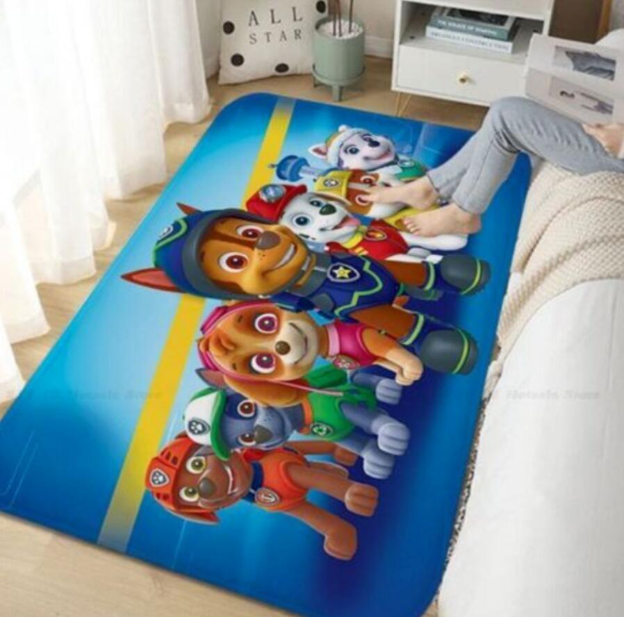 Kids 3D Paw Patrol Doormat Baby Boys Bedroom Carpet Anti-Slip Rug Floor Mat Gift