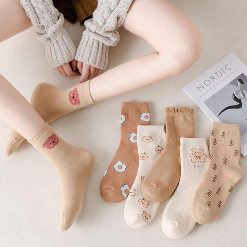 Leo Warm Winter Women s Fleece Thermal Socks (5 Pairs) 5-piece set