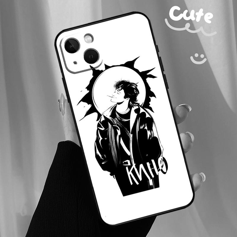 Viktor Tsoi Case For iPhone 13 12 11 14 15 16 Pro Max XR XS X Plus  12 13 Mini Bumper Cover Capa