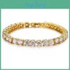 Stijlvolle Unisex Geometrische Hip-hop Klauwketting Armband Met Strass Trendy Mode Sieraden