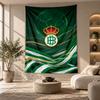 Decorative Tapestry,Real Betis Football Printed Wall Art, Lightweight Wall Hanging For Bedroom Background