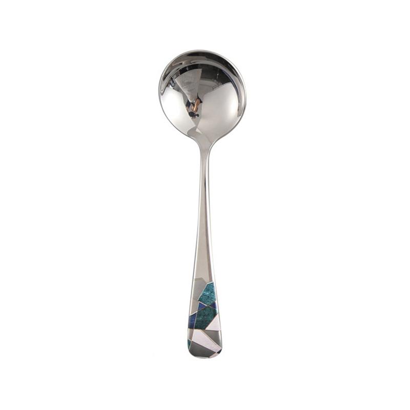 15cm Stainless Steel Long Handle Spoons Kitchen Cooking Utensil Tool Thickened Strong Soup Spoon Teaspoon For Kitchen Tableware