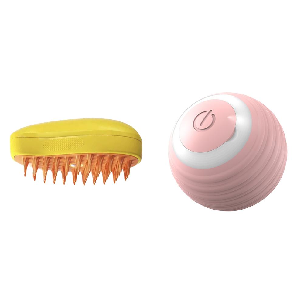 Brosse de toilettage pour animaux de compagnie Électrique Spray Eau Spray Chaton Peigne pour animaux de compagnie Silicone souple Épilation Chats Bain Brosse à cheveux Fournitures de toilettage