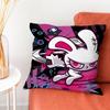 BBloody Bunny Pillow Case Plush Fabric Soft DoubleSided Printed Sofa Warm Winter Home Gift Cushion Cover