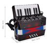 Toy Mini Accordion for and Beginners At Home with Strap Accordion, 17-Key, 8-Bass Accordion, Piano, Music, Playing, Practice, Easy-to-Use (Black)