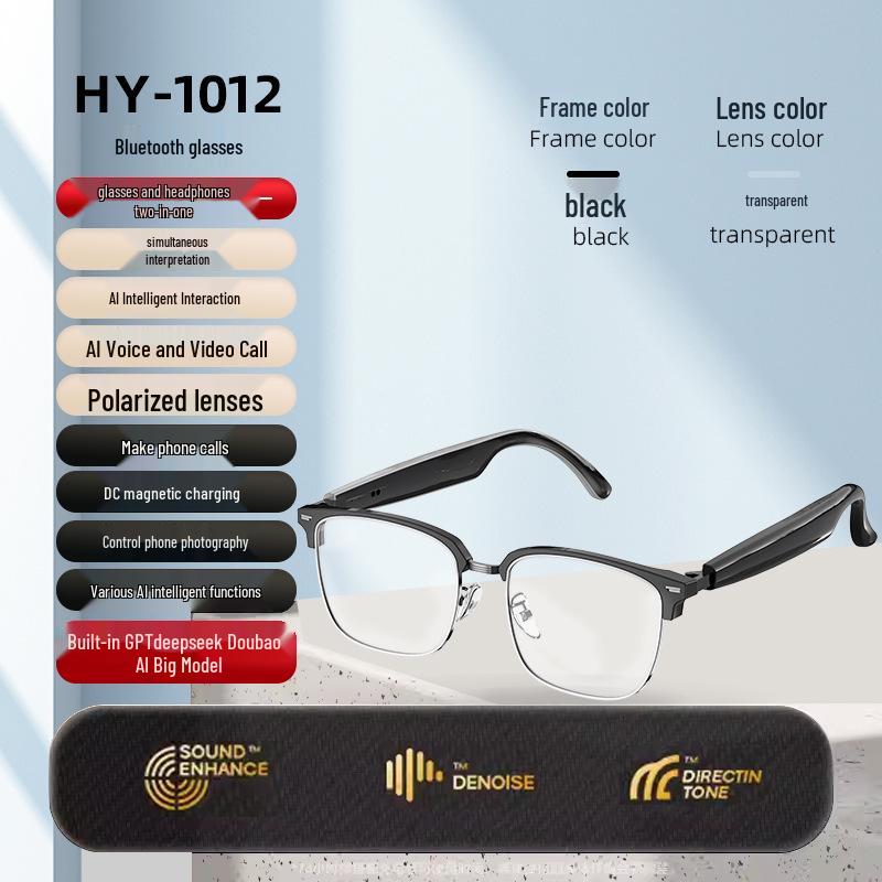 Smart AI Bluetooth Sunglasses with Multifunctional Headphones: Real-Time Translation, Calls, and Music Without Interference