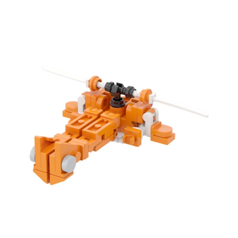 Supersonic Mech Robot Transformable Fighter Building Blocks Toy Model