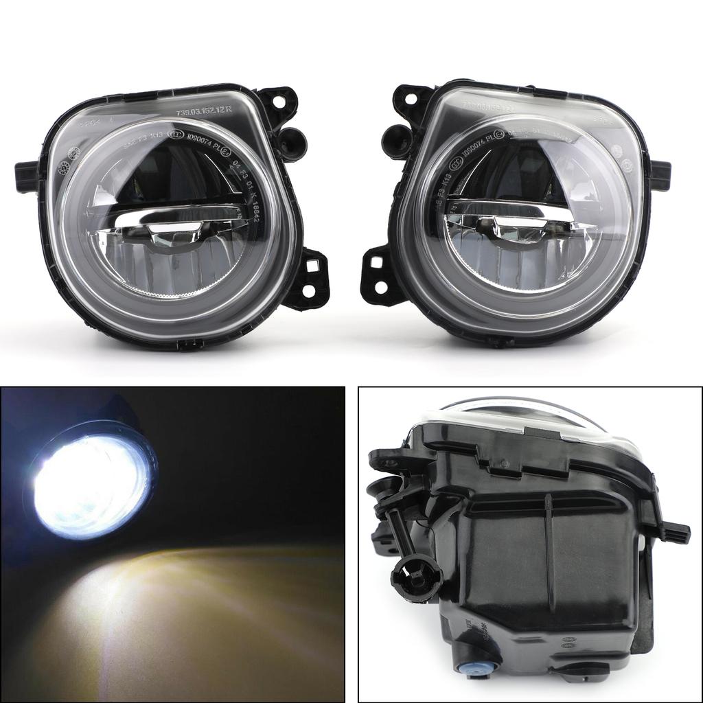 Pair LH+RH Front LED Fog Lights Lamps Foglights For BMW 5 Series F10 F07 LCI CT