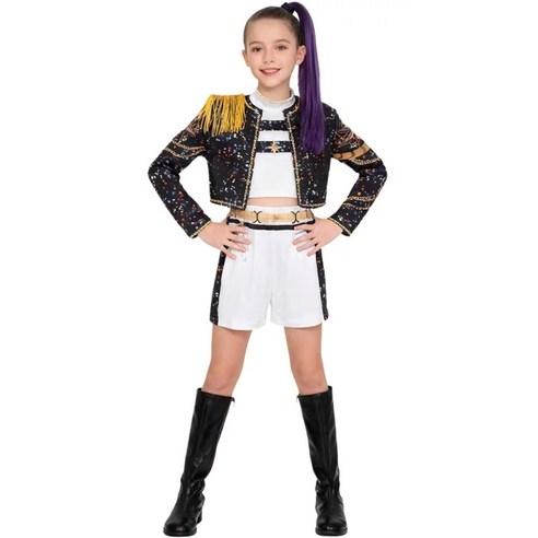 K-Pop Demon Hunters Black Cosplay Stage Costume, RUMI 130 чёрный