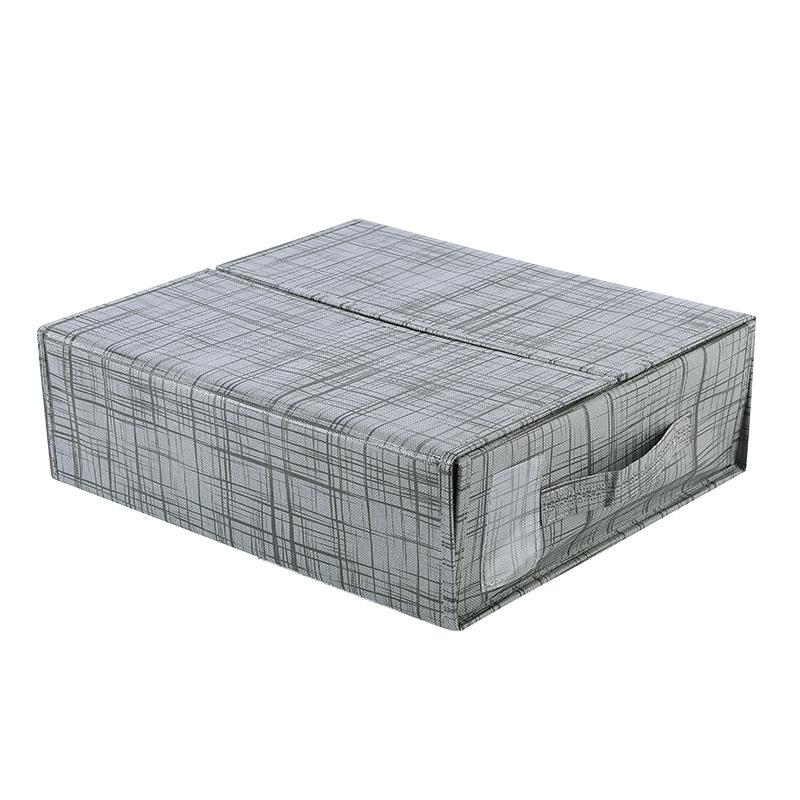 Non-woven foldable bed sheet clothing wardrobe storage box dust-proof storage box with lid organizing storage box