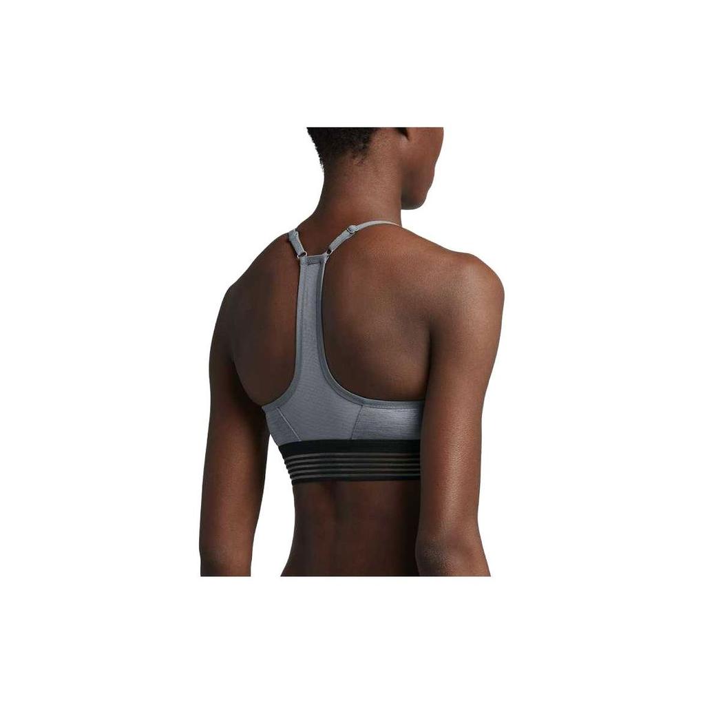 Nike Einfarbiger Logo-Sport-BH Damen Sportunterwäsche Grau 832093-065