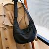 1Pc Solid Color Simple Large Capacity Korean Version of Foreign Style Leisure Bag New Versatile Ins Shoulder Messenger Bag Dumpling Bag