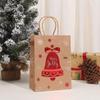 Saco de Presente de Papel Kraft de Natal com Hot Stamping - Embalagem para Doces e Lembrancinhas