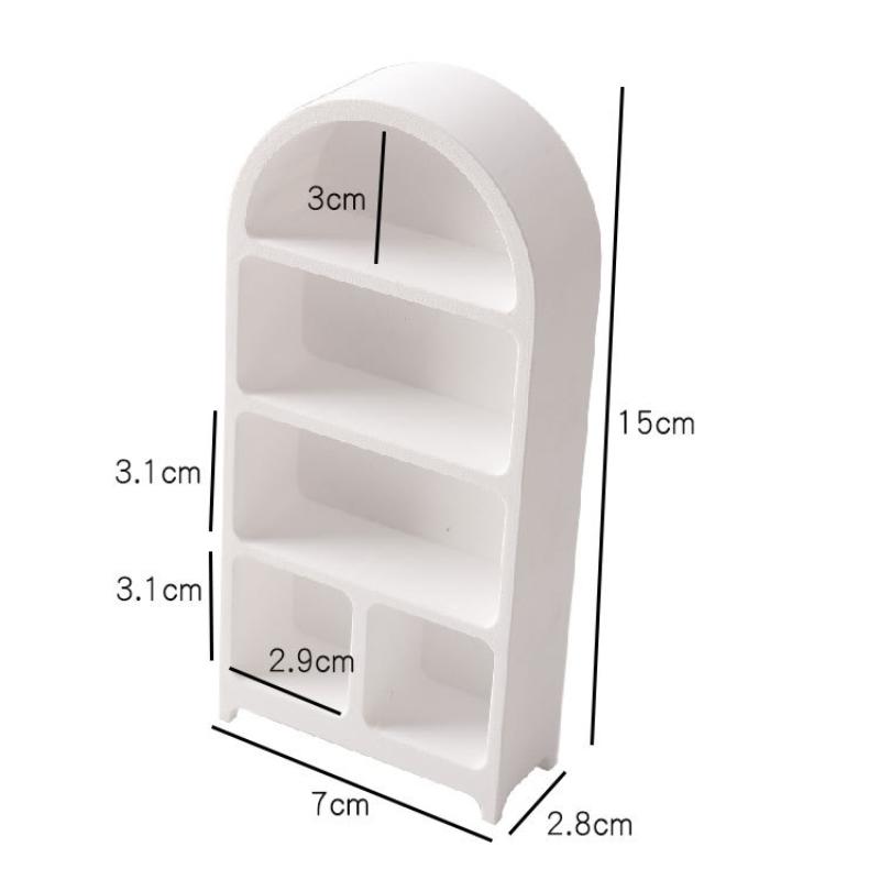 1/12 Dollhouse Simulation Mini Bookshelf Storage Cabinet Model Dollhouse Furniture Decoration Dolls House Living Scene Ornament