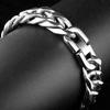 Custom  Simple European Stainless Steel Bracelet Jewelry Chains Cuban Link Bracelet for Men