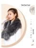 2024 Faux Fox Fur Shawl Scarf - Elegant Winter Plush Neck Warmer for European and American Styles