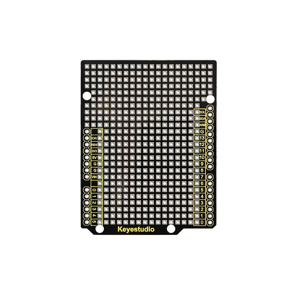 KEYESTUDIO 10 Stück Prototyp Leiterplatte Breakout PCB Board Shield Starter Kit für Arduino UNO R3 Arduino Breadboard Set Elektronik