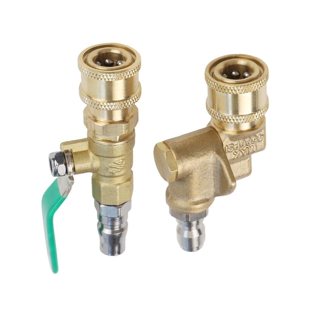 Quick Connector Tool As Picture 4500 PSI Washer 180 Swivel Connection 5mm Flat Spray Head Efficient Attachment