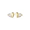 Fashion Earrings Jewelry for Ladies 18K Gold Plated 925 Sterling Silver Small Cute Heart Stud Earring Piercing Jewelry