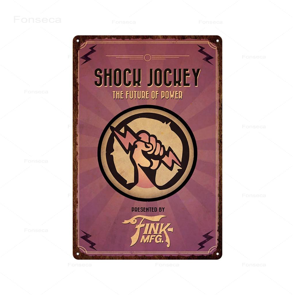 Shooting Game Bioshock Tin Sign Infinite High Quality Retro Meatl Plaques Vintage Wall Art Iron Painting for Home Bar Decoration