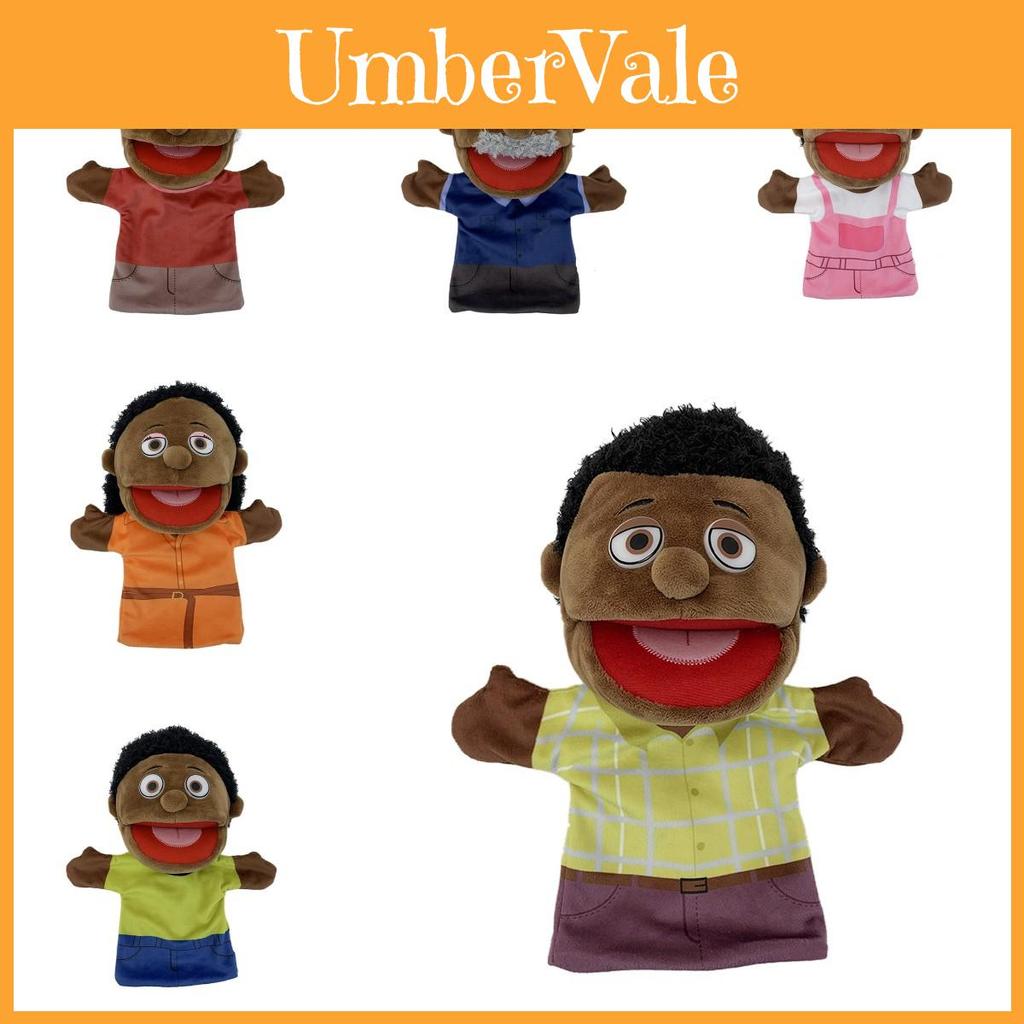 Cartoon Black Half Body Hand Puppet For Interactive Storytelling