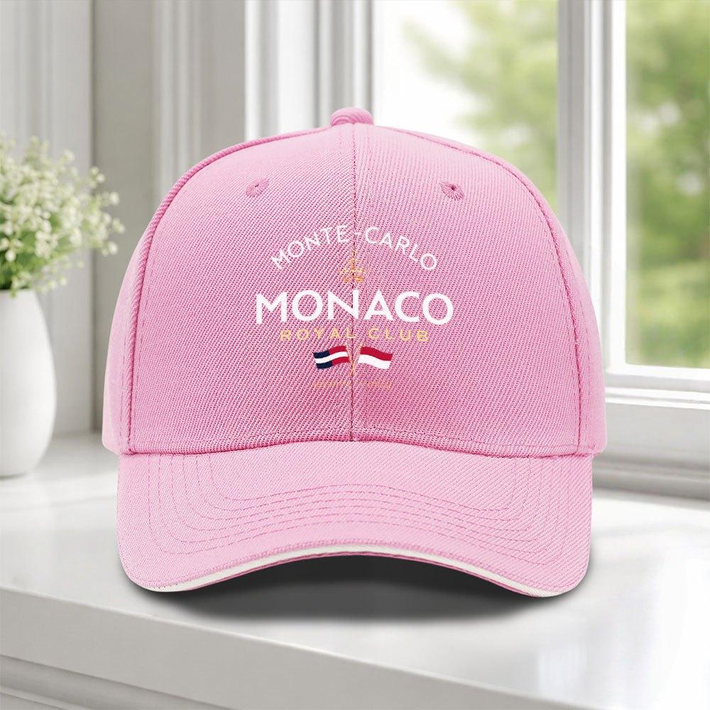 Monaco Royal Club Baseball Cap  Adjustable Duckbill Hat for Unisex Lightweight Outdoor Sports Weddings Parties Golf Cycling