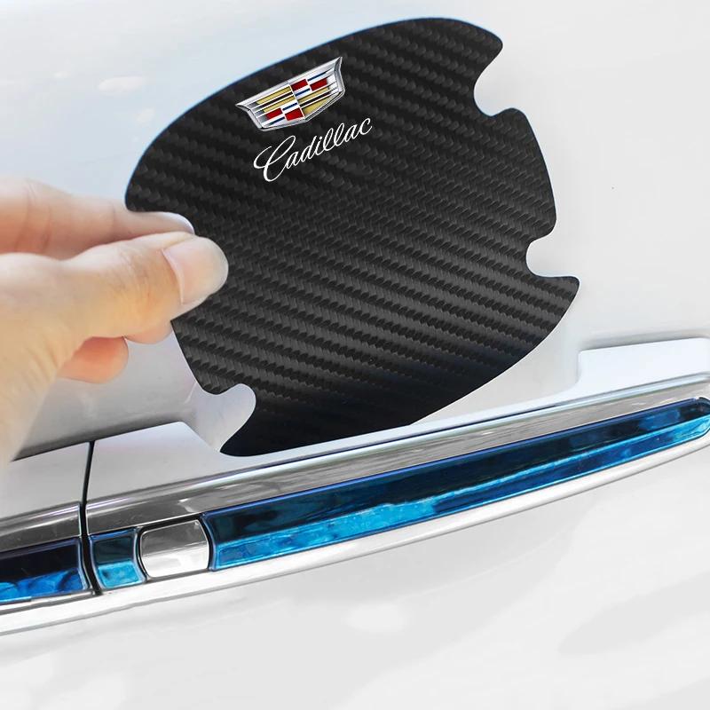 8 Stück Auto Türschale Griff Aufkleber Schutzfolien für Cadillac ATS BLS CT4 CT6 CTS SLR SRX STS XT4 XT5 XTS Escalade Deville