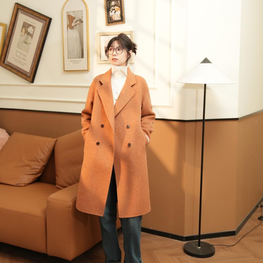 

Классическое двубортное пальто-свитер Левый берег 421 M закат оранжевого