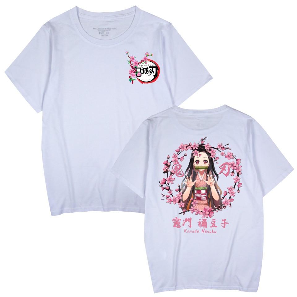 Japan cartoon comics Demon Slayer anime print short-sleeved T-shirt for men and women casual sportswear 0045