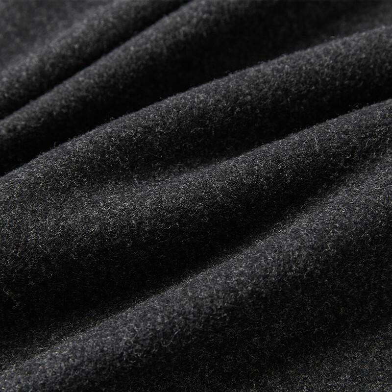 Xiangying Women's Grey Wool Blend High-Waist Straight-Leg Suit Pants