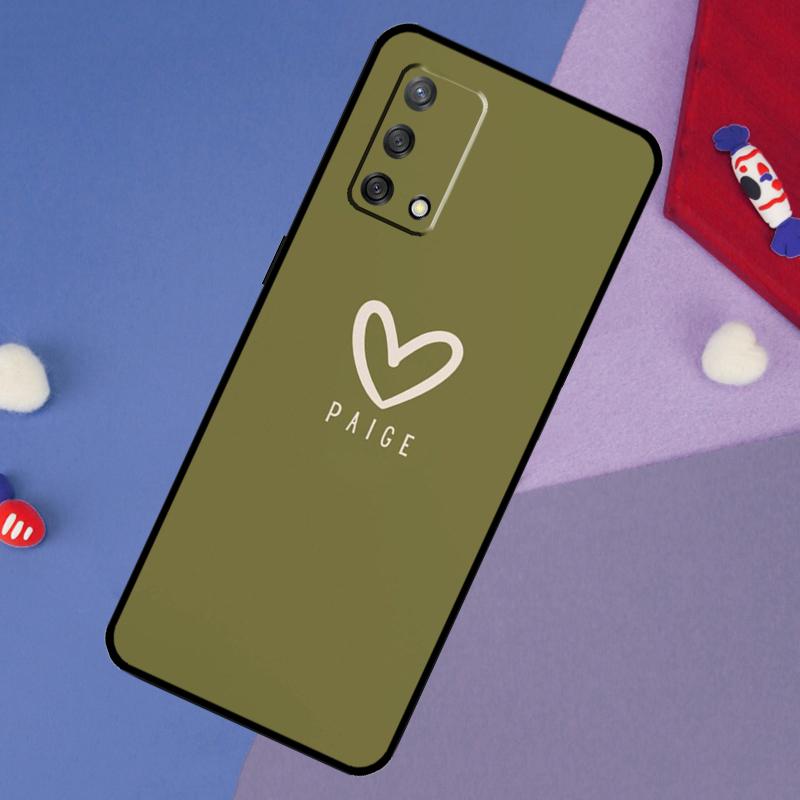 Personalized Name Pastel Custom Case For OPPO A57S A54S A96 A76 A16 A5 A9 A53 A15 A17 A18 A58 A78 A98 A52 A72 A54 A74 A94
