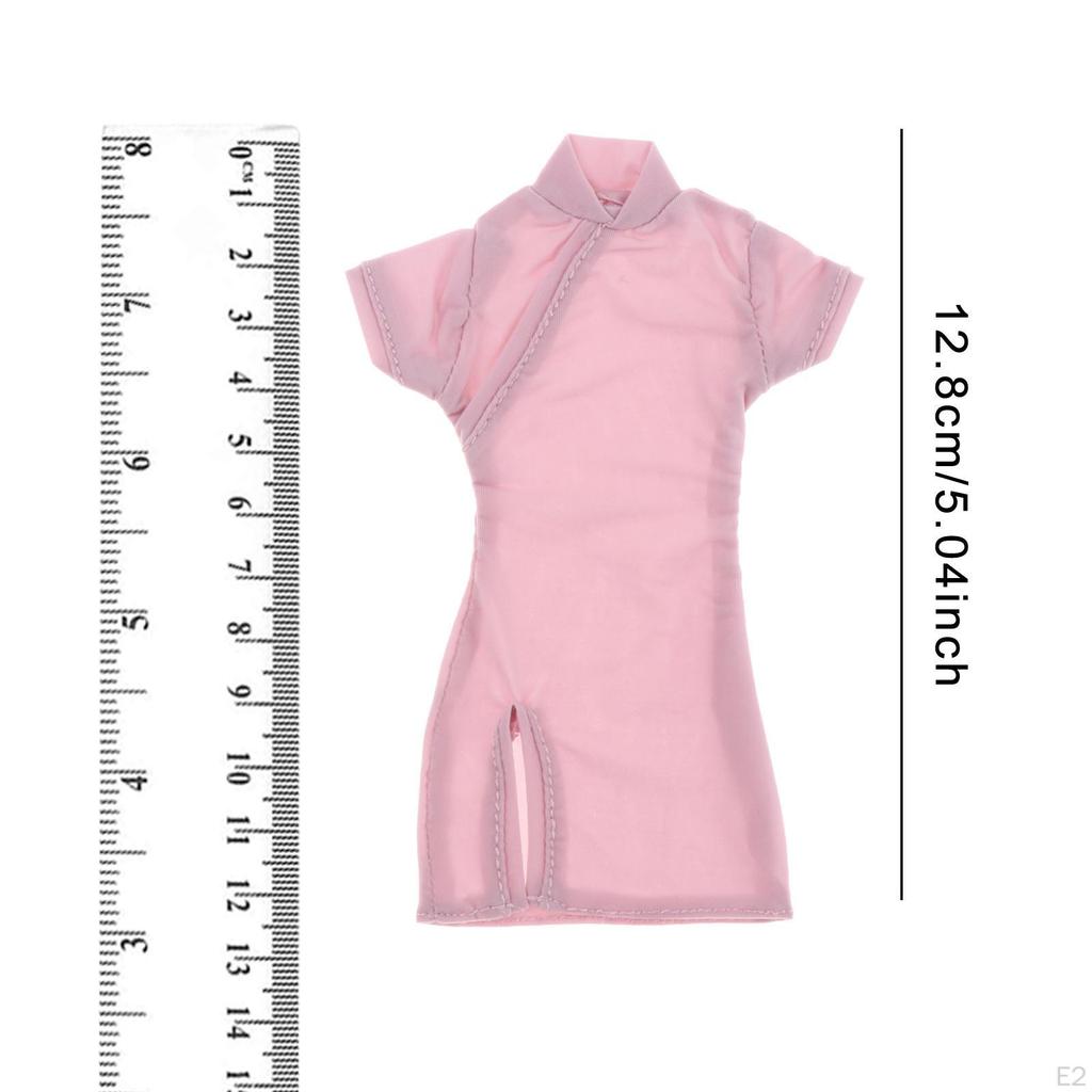 1/6 Scale Girl Cheongsam Dress Clothing Cosplay, Stylish ,Miniature Female Doll Outfit for 12''