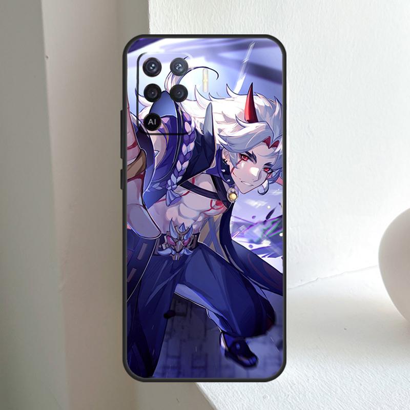 Genshin Impact Arataki Itto For OPPO A78 A98 A18 A38 A58 A5 A6 Pro A15 A17 A57 A16 A76 A96 A54 A74 A94 A40 A60 A80 Case