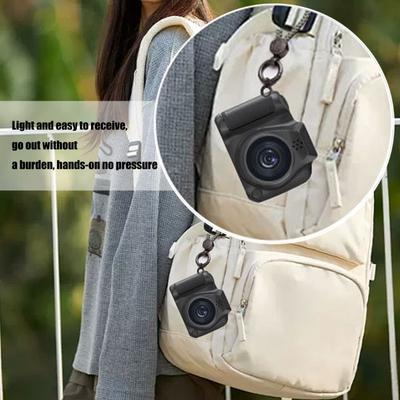 Thumb Camera 1.3Inch LCD Display 1080P Resolution 6 Retro Filters Build In 180mAh Battery Travel Companion