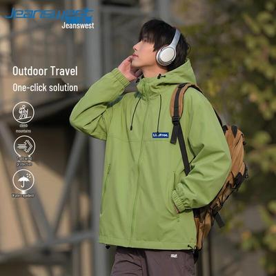 Jeanswest Unisex Hooded Windproof Casual Jacket