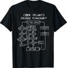 Cybersecurity Solving Flowchart Funny T-Shirt Small