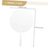 Toyvian 32 Pieces DIY Transparent Paper Portable Handheld DIY Graffiti Plastic Hand Plain Hand Graffiti Hand Fans Fans, Fans, Fans, Fans, Fans,