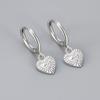 925 Silver Earrings For Women Trendy Heart Star Zircon Earring Jewelry Prevent Allergy Party Accessories Gift