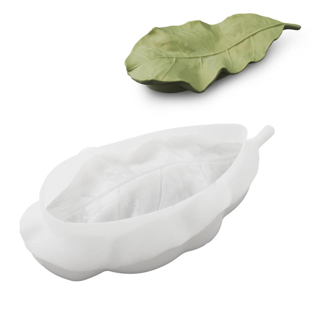 Jewelry Tray Molds Silicone Resin Moulds Leaf Shaped Jewelry Dish Molds Silicone Material for Epoxy Resin Casting Tray
