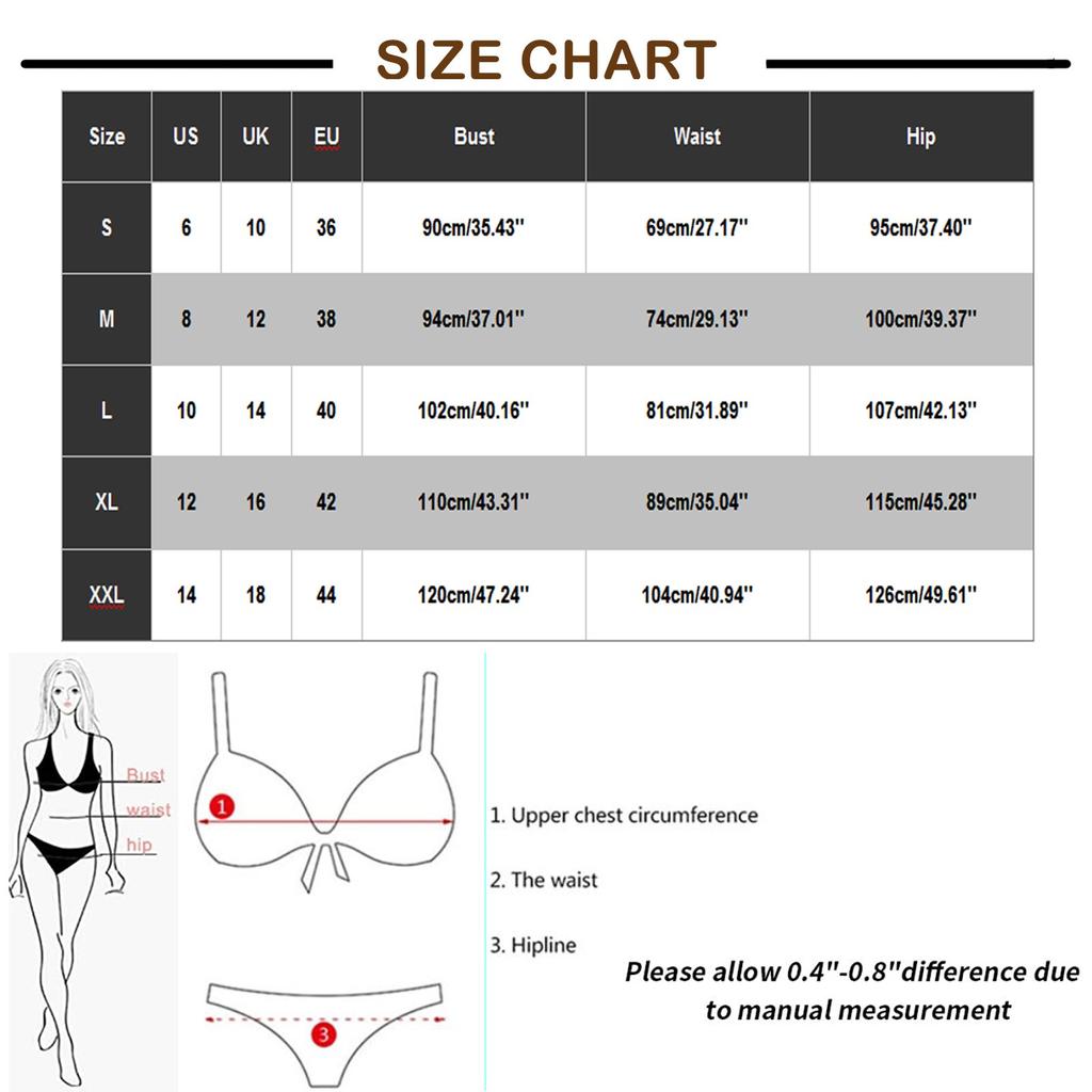 Women's Fashion Sexy High Waist Printed V-Neck Skirt Split Plus Size Swimsuit