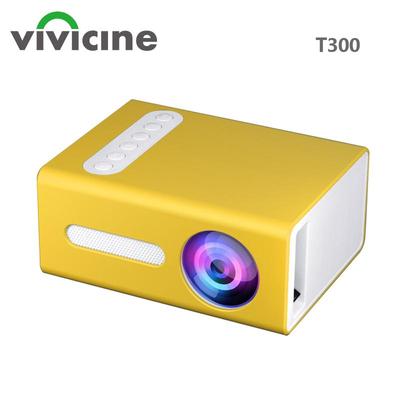 Vivicine Mini projecteur LED T300, 320x240 Pixels, prend en charge 1080P, Compatible HDMI, Audio USB, lecteur vidéo multimédia Portable pour la maison, nouveau