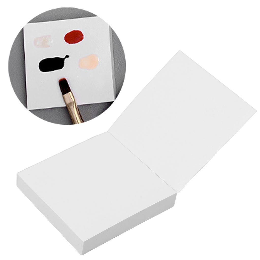 Disposable Nail Art Mixing Paper Portable Home Salon Gel Polish Palette Paper for Nail Artist Novice