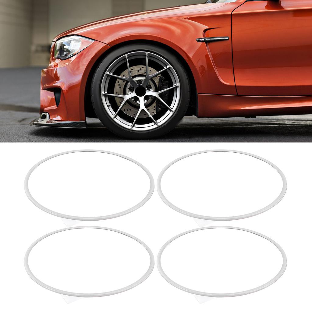 4Pcs 16 Inch Wheel Protector Anti Scratch Self Adhesive Wheel Guard T for Flat Car
